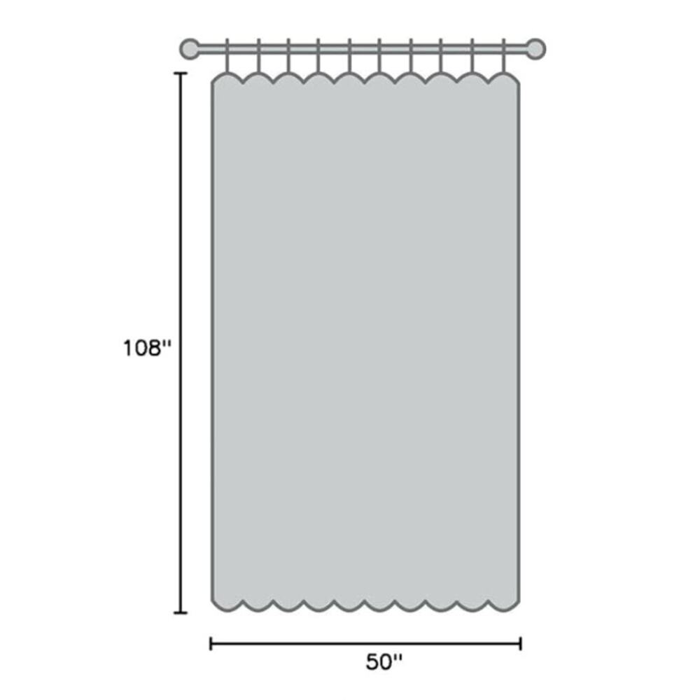 Faux Linen Curtains for Living Room, Room Darkening Curtains (1 Panel)- Taupe - Picture 2 of 6